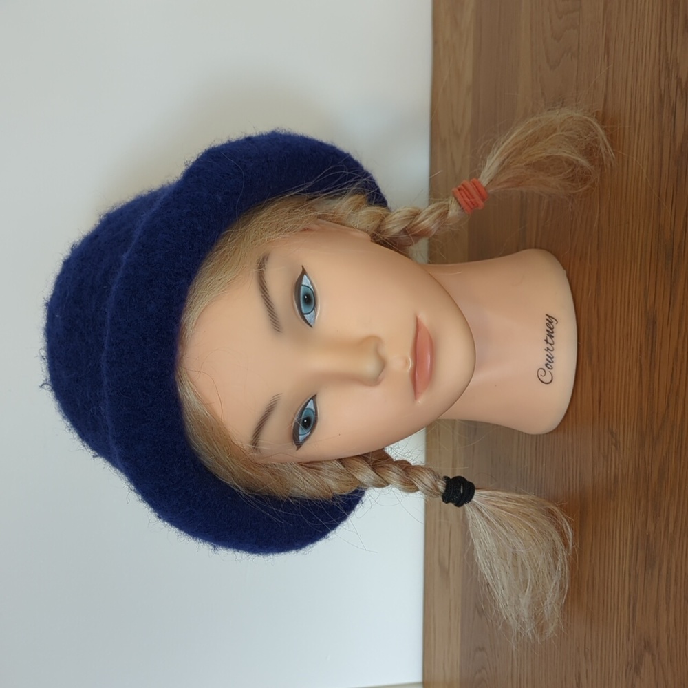 Handmade Felted Wool Cloche Hat - Picture 2 of 4